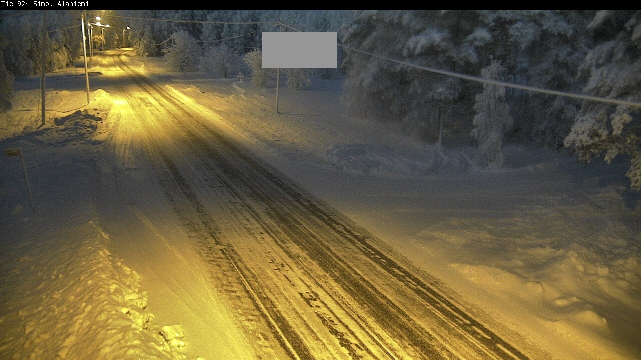 Kelikamerat Kuva Tie 924 Simo, Alaniemi, Simo, Lappi