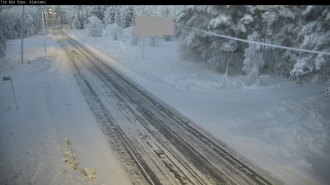 Kelikamerat Kuva Tie 924 Simo, Alaniemi, Simo, Lappi
