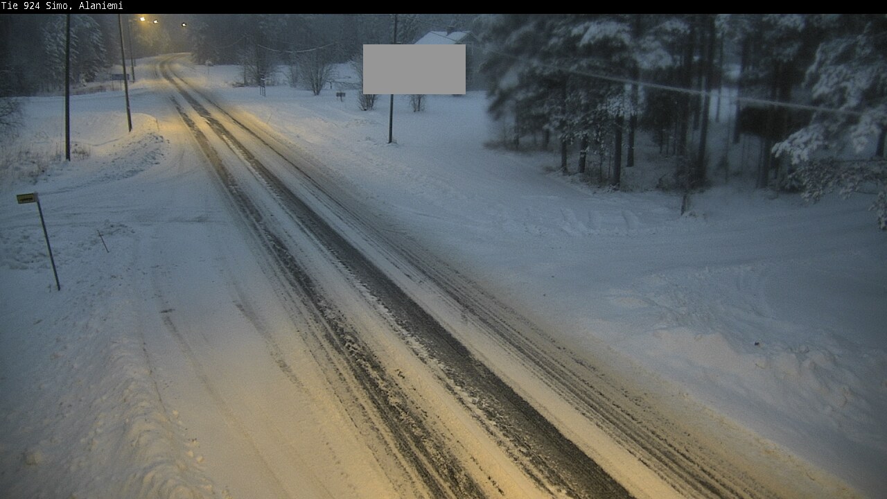 Weather Camera Image Road 924 Simo, Alaniemi, Simo, Lappi