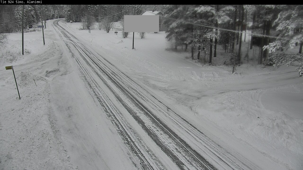 Kelikamerat Kuva Tie 924 Simo, Alaniemi, Simo, Lappi
