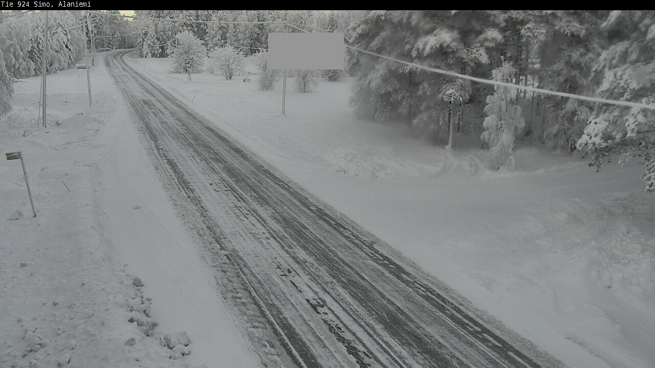 Kelikamerat Kuva Tie 924 Simo, Alaniemi, Simo, Lappi