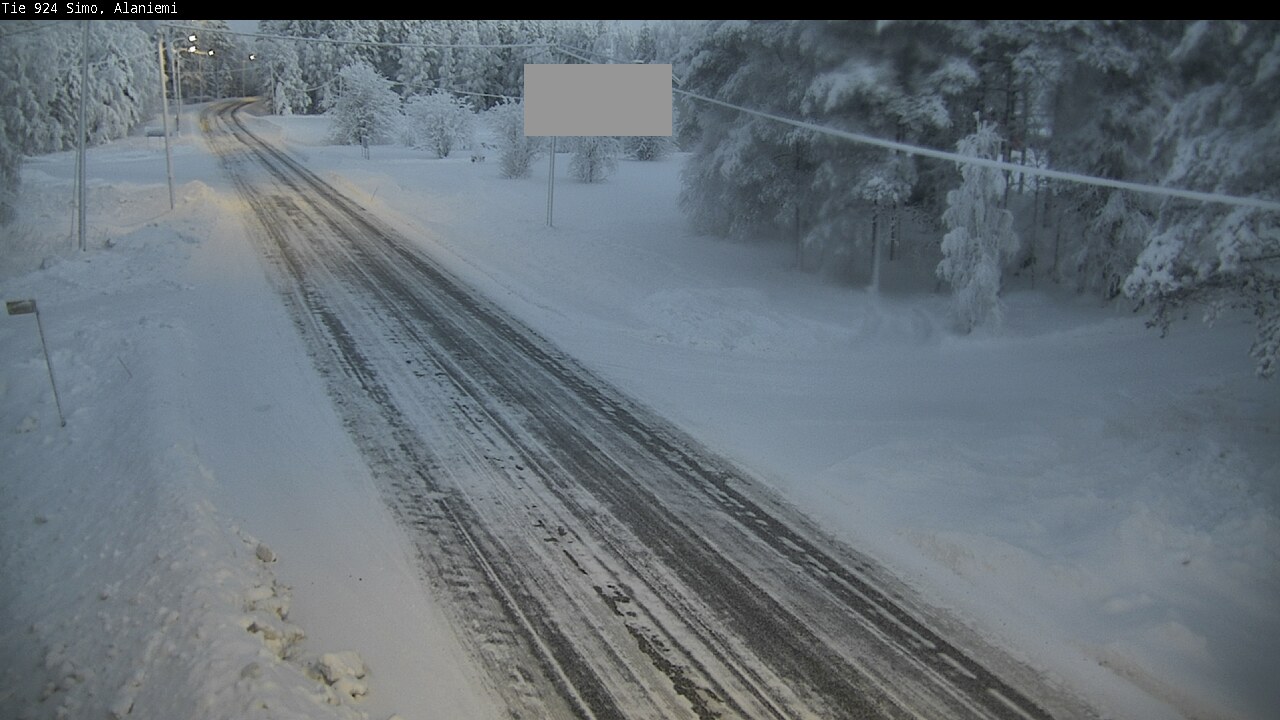 Kelikamerat Kuva Tie 924 Simo, Alaniemi, Simo, Lappi
