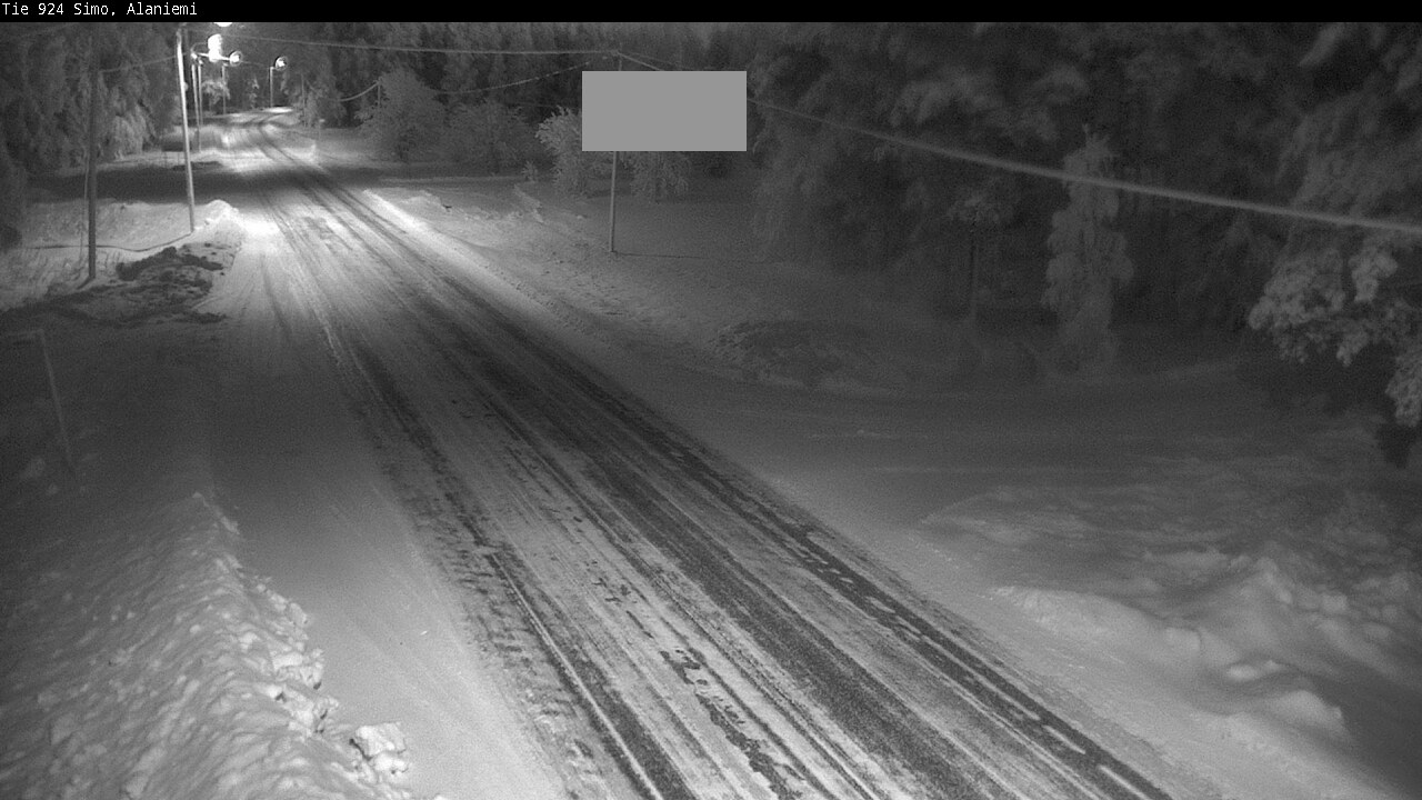Kelikamerat Kuva Tie 924 Simo, Alaniemi, Simo, Lappi