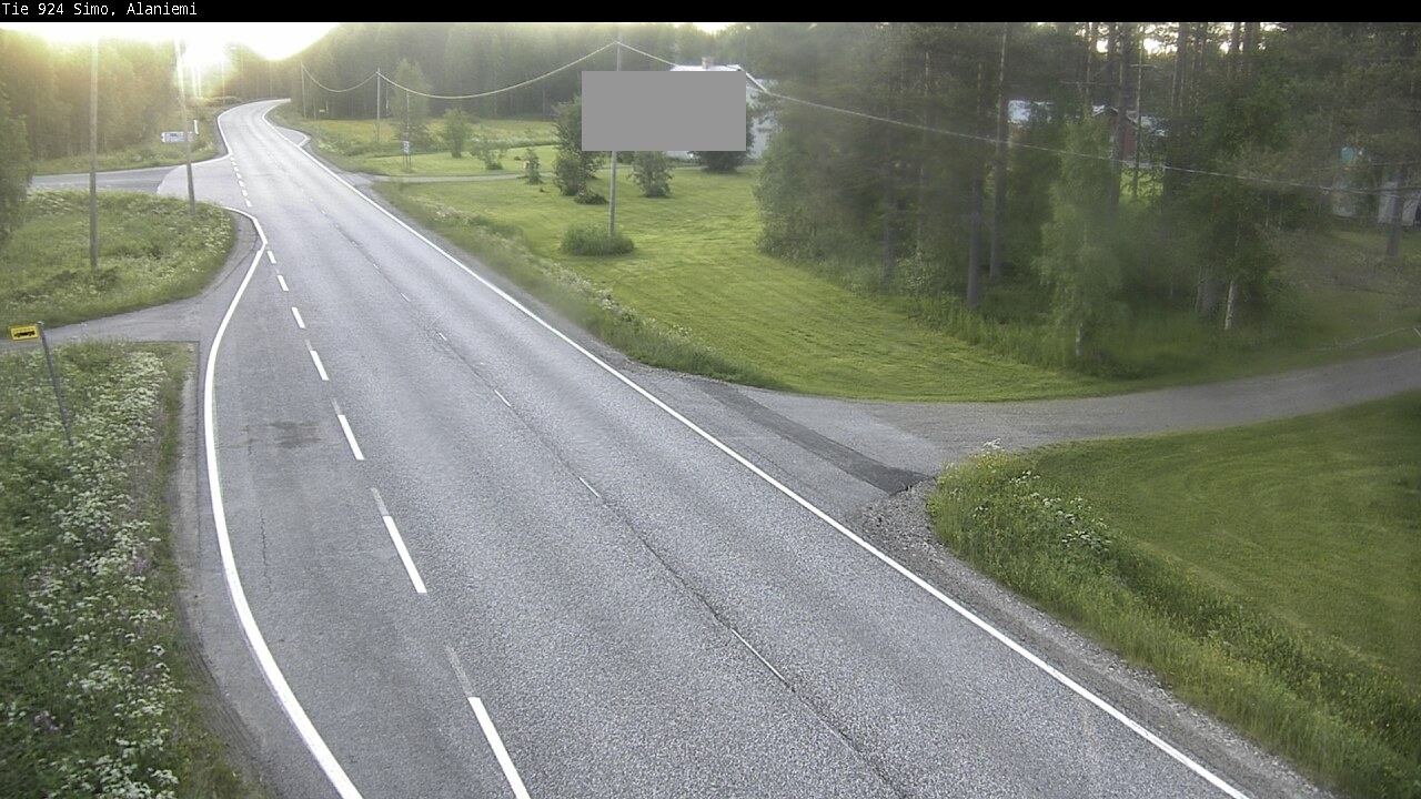Weather Camera Image Väg 924 Simo, Alaniemi, Simo, Lappi