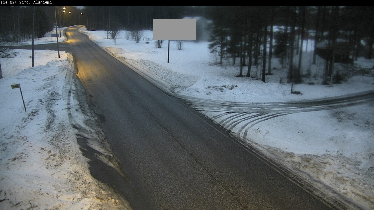 Kelikamerat Kuva Tie 924 Simo, Alaniemi, Simo, Lappi