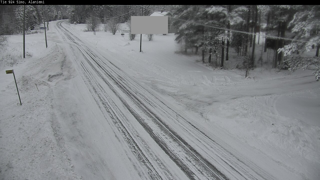 Kelikamerat Kuva Tie 924 Simo, Alaniemi, Simo, Lappi