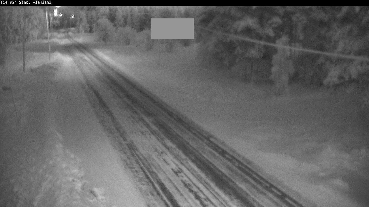 Kelikamerat Kuva Tie 924 Simo, Alaniemi, Simo, Lappi