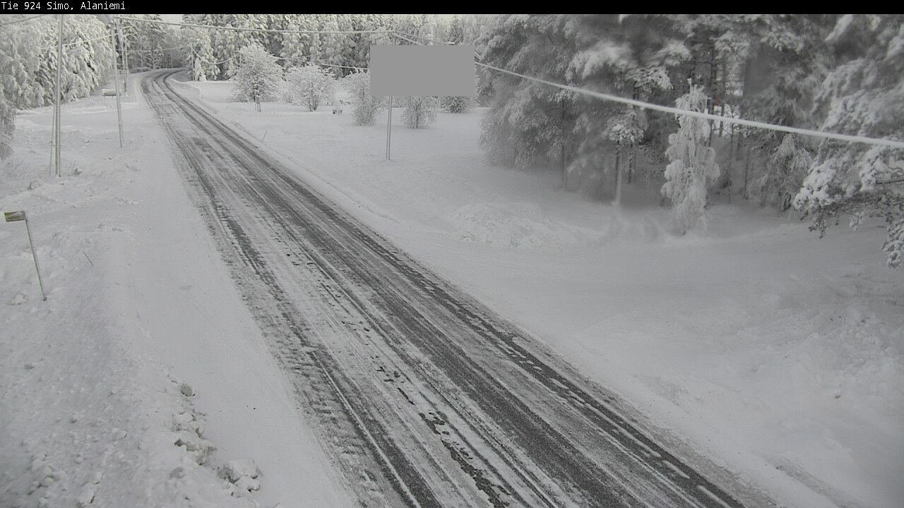 Kelikamerat Kuva Tie 924 Simo, Alaniemi, Simo, Lappi
