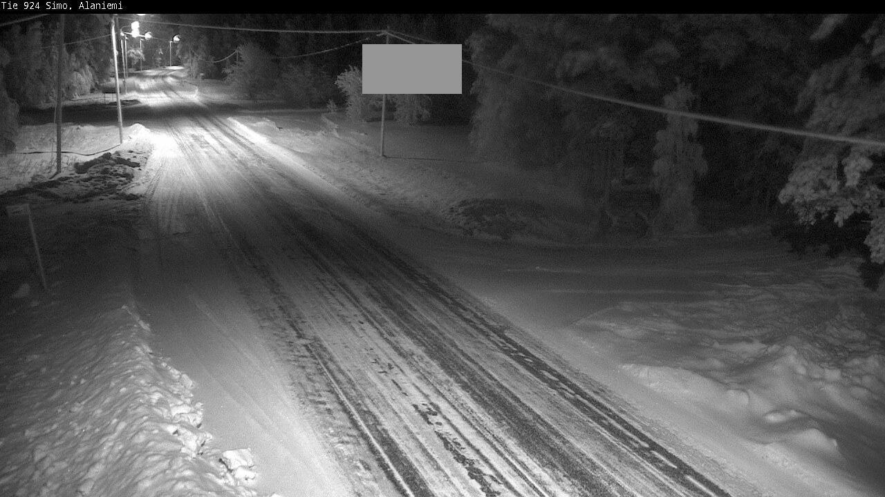 Kelikamerat Kuva Tie 924 Simo, Alaniemi, Simo, Lappi