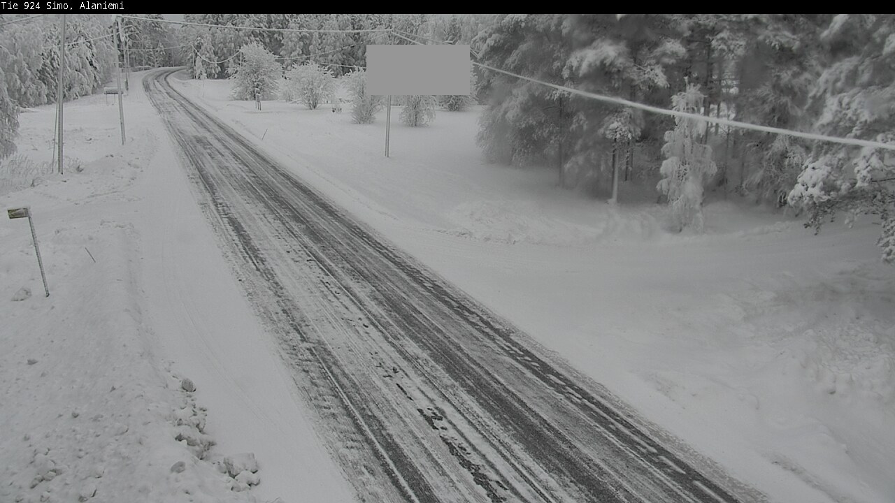 Kelikamerat Kuva Tie 924 Simo, Alaniemi, Simo, Lappi