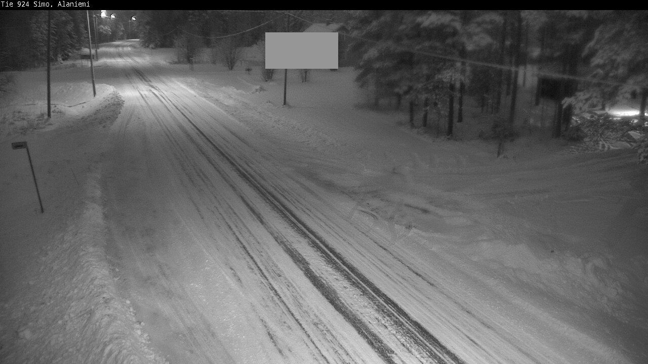 Kelikamerat Kuva Tie 924 Simo, Alaniemi, Simo, Lappi