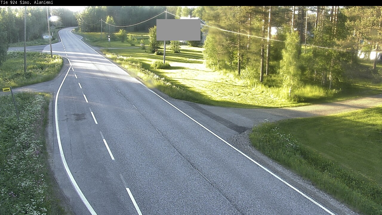 Weather Camera Image Väg 924 Simo, Alaniemi, Simo, Lappi