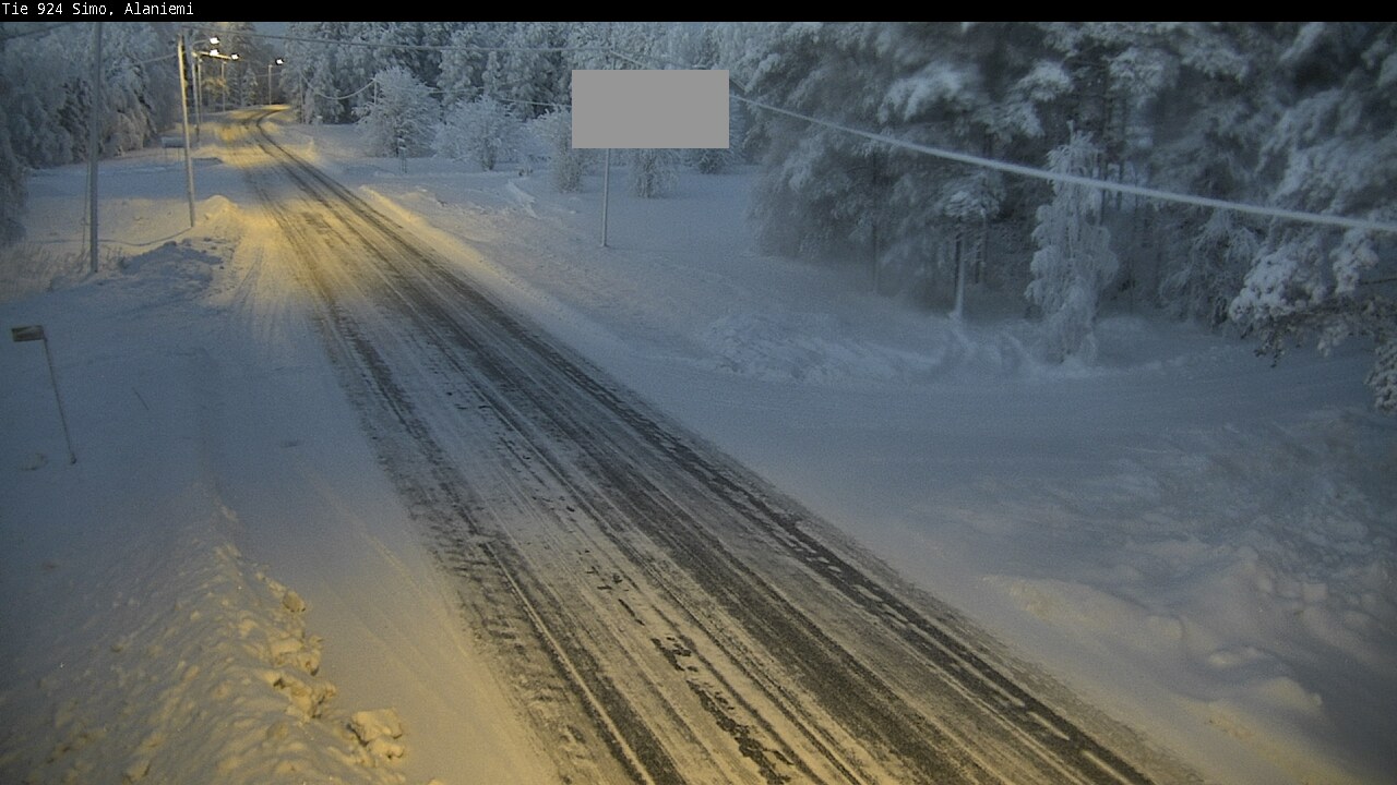 Kelikamerat Kuva Tie 924 Simo, Alaniemi, Simo, Lappi