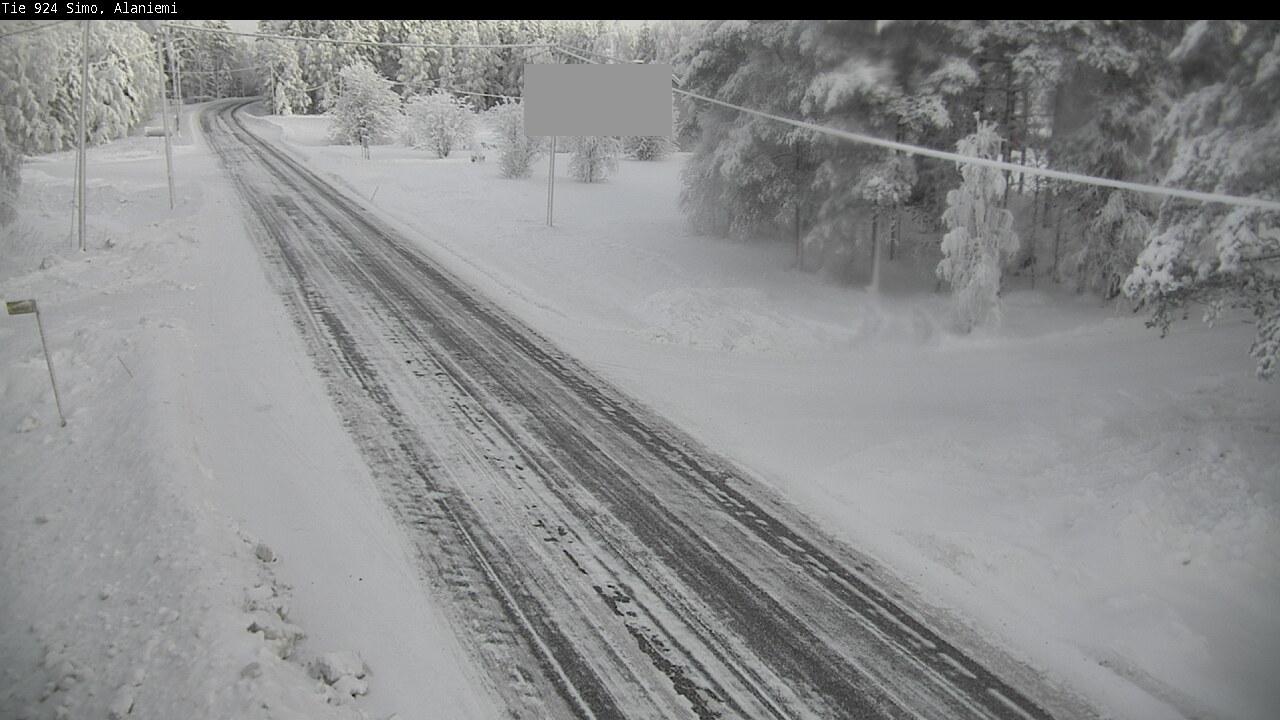 Kelikamerat Kuva Tie 924 Simo, Alaniemi, Simo, Lappi