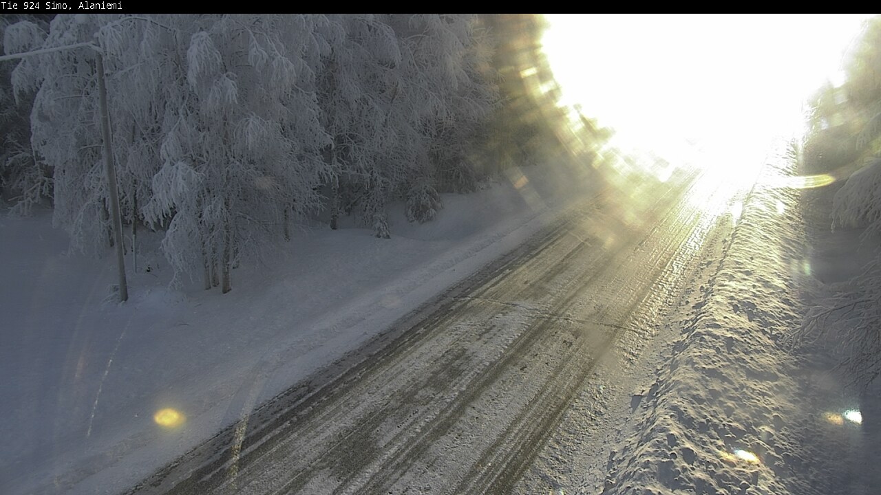 Kelikamerat Kuva Tie 924 Simo, Alaniemi, Simo, Lappi