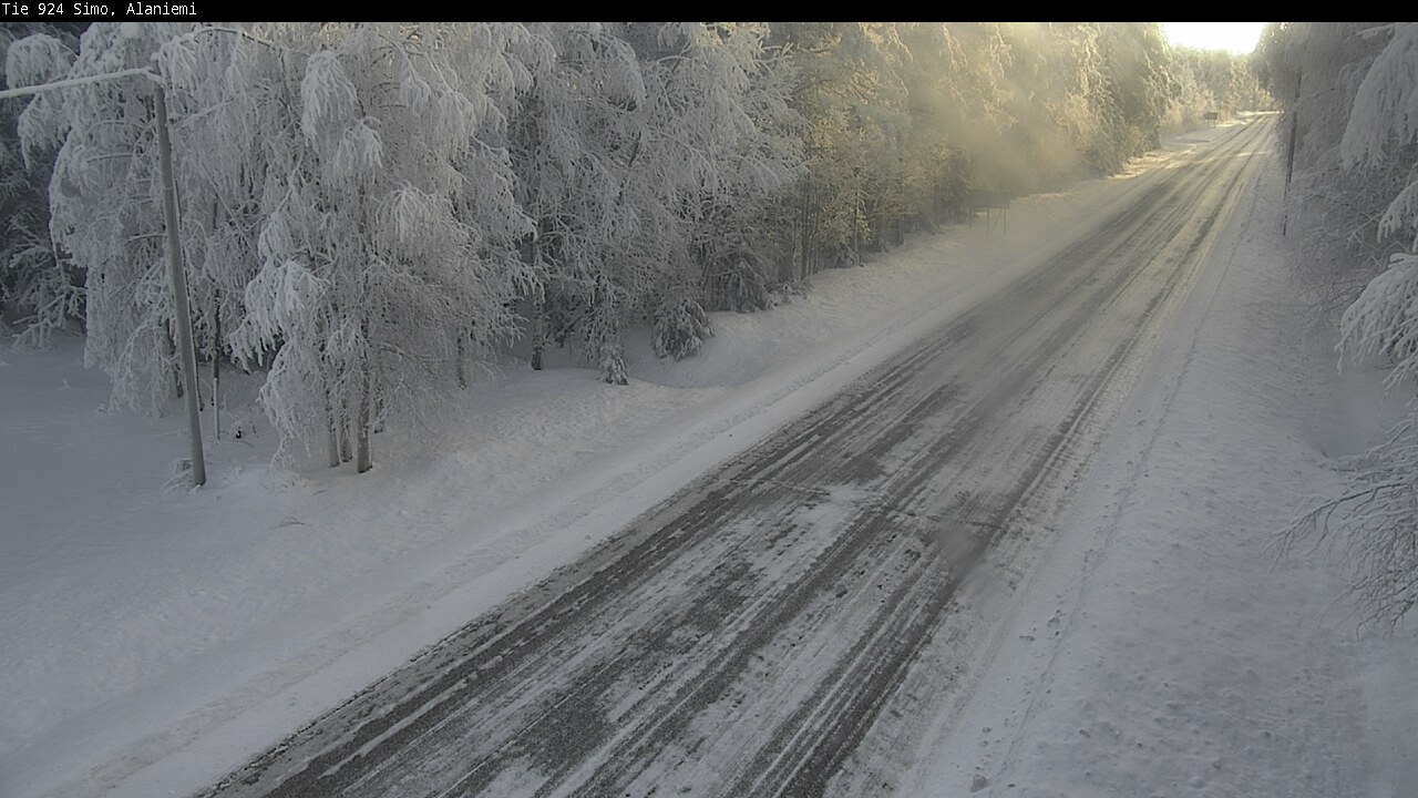 Kelikamerat Kuva Tie 924 Simo, Alaniemi, Simo, Lappi