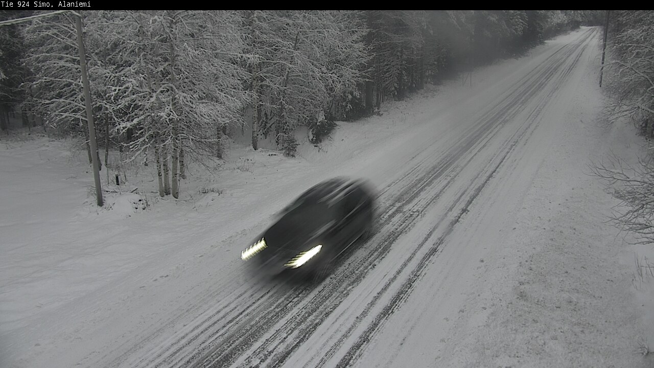 Kelikamerat Kuva Tie 924 Simo, Alaniemi, Simo, Lappi