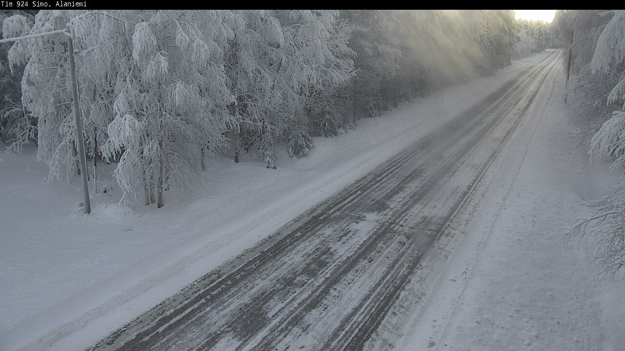 Kelikamerat Kuva Tie 924 Simo, Alaniemi, Simo, Lappi