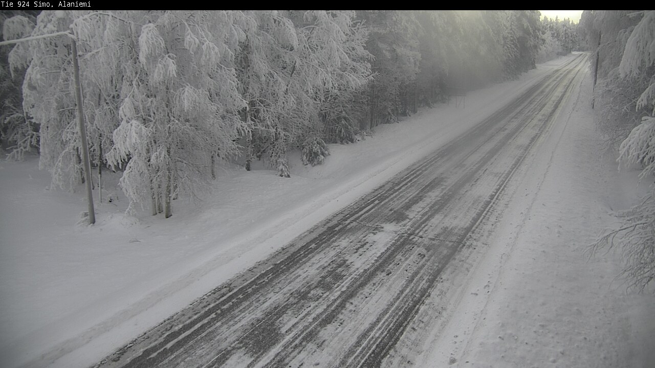 Kelikamerat Kuva Tie 924 Simo, Alaniemi, Simo, Lappi