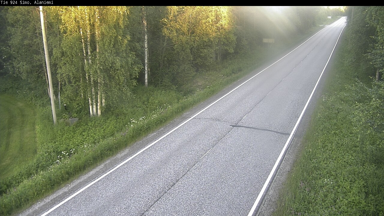 Weather Camera Image Väg 924 Simo, Alaniemi, Simo, Lappi