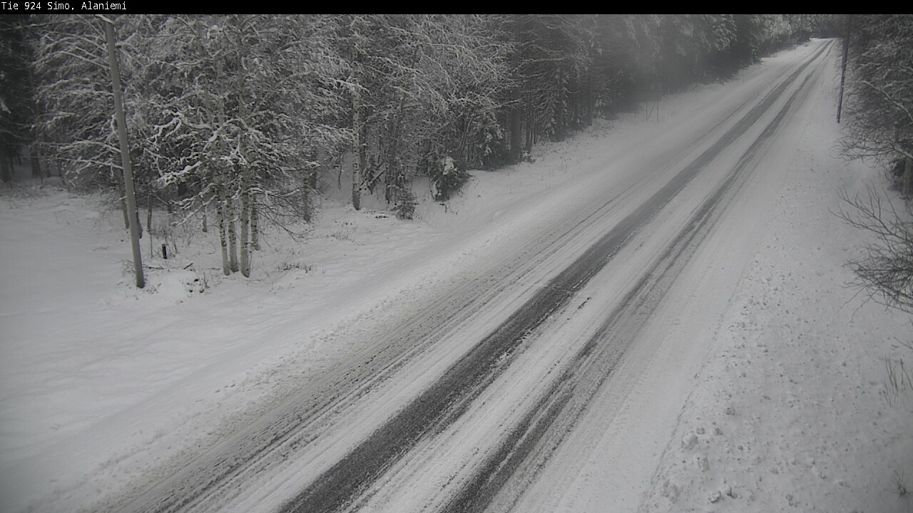 Weather Camera Image Road 924 Simo, Alaniemi, Simo, Lappi