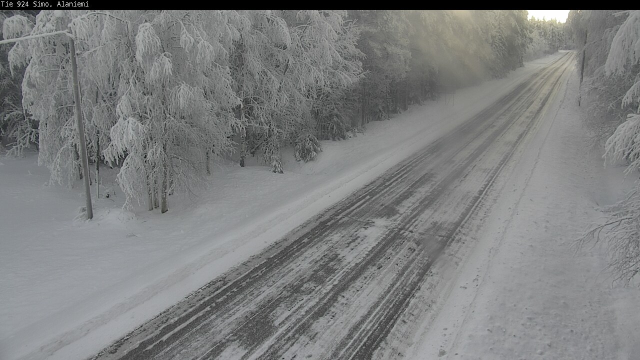 Kelikamerat Kuva Tie 924 Simo, Alaniemi, Simo, Lappi