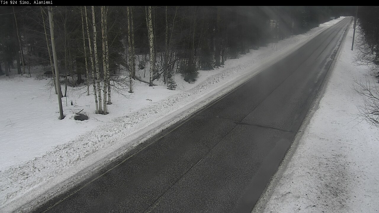 Kelikamerat Kuva Tie 924 Simo, Alaniemi, Simo, Lappi