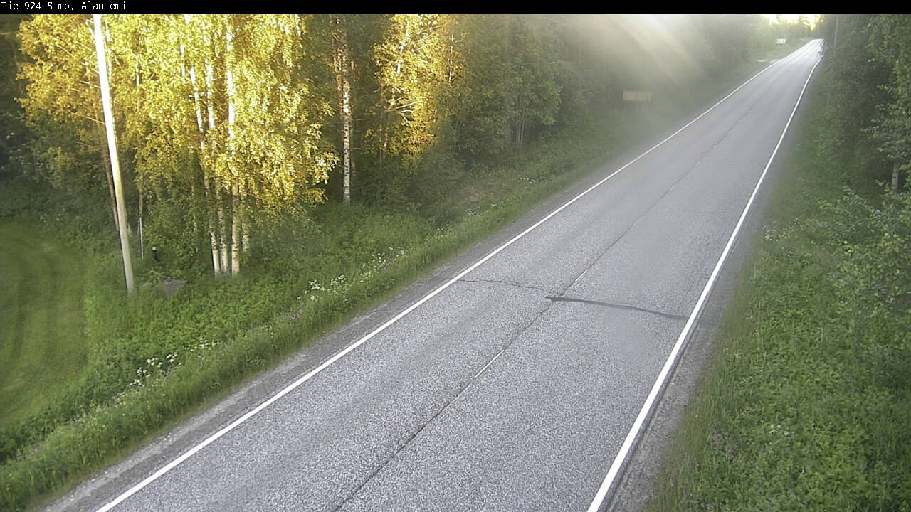 Weather Camera Image Väg 924 Simo, Alaniemi, Simo, Lappi