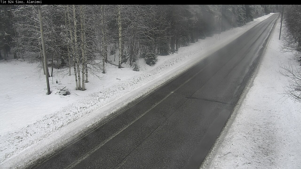 Kelikamerat Kuva Tie 924 Simo, Alaniemi, Simo, Lappi