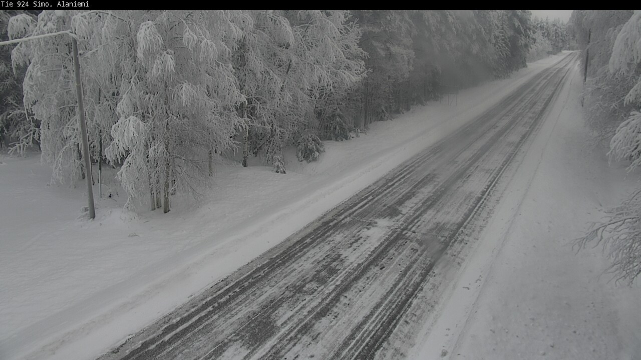 Kelikamerat Kuva Tie 924 Simo, Alaniemi, Simo, Lappi