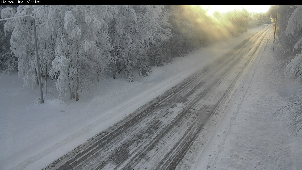 Kelikamerat Kuva Tie 924 Simo, Alaniemi, Simo, Lappi