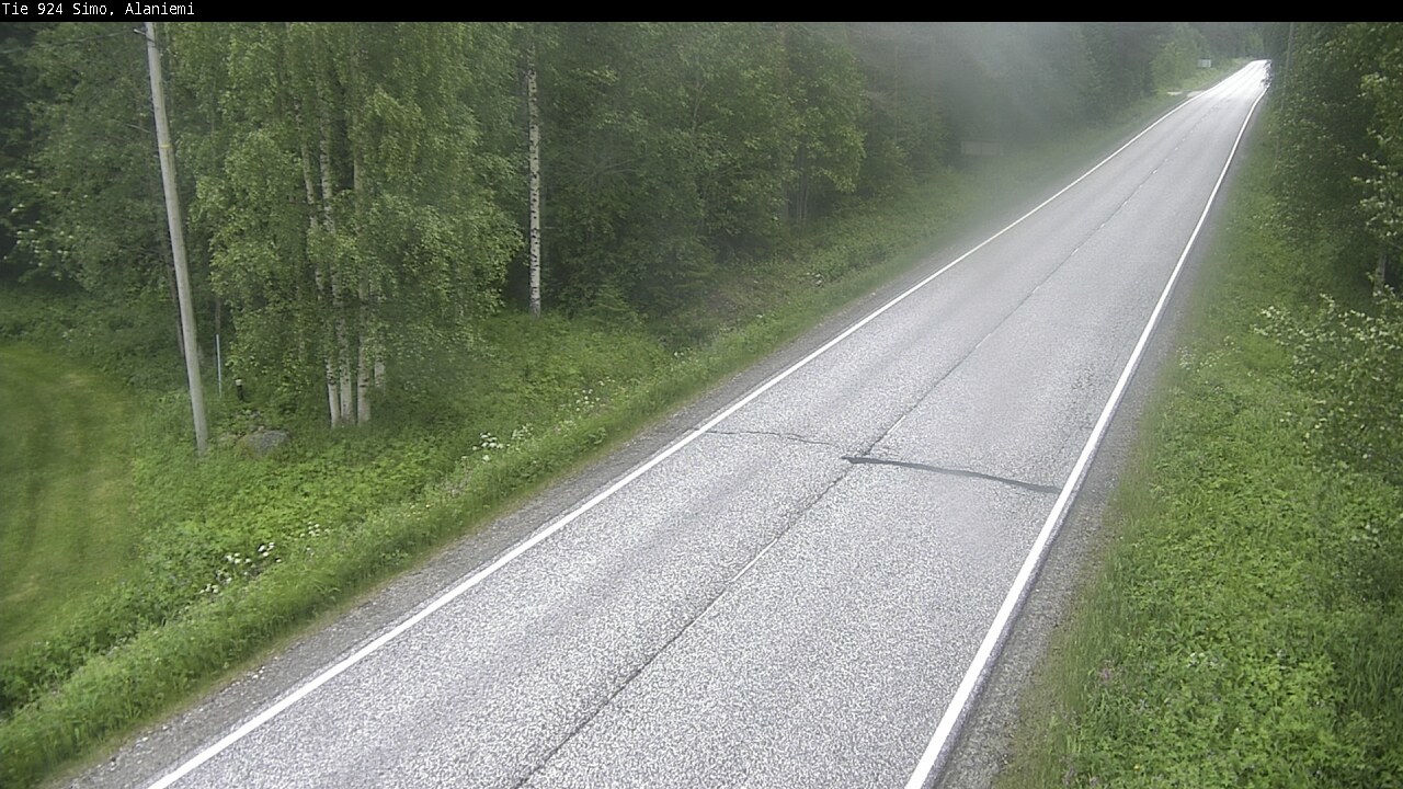 Kelikamerat Kuva Tie 924 Simo, Alaniemi, Simo, Lappi
