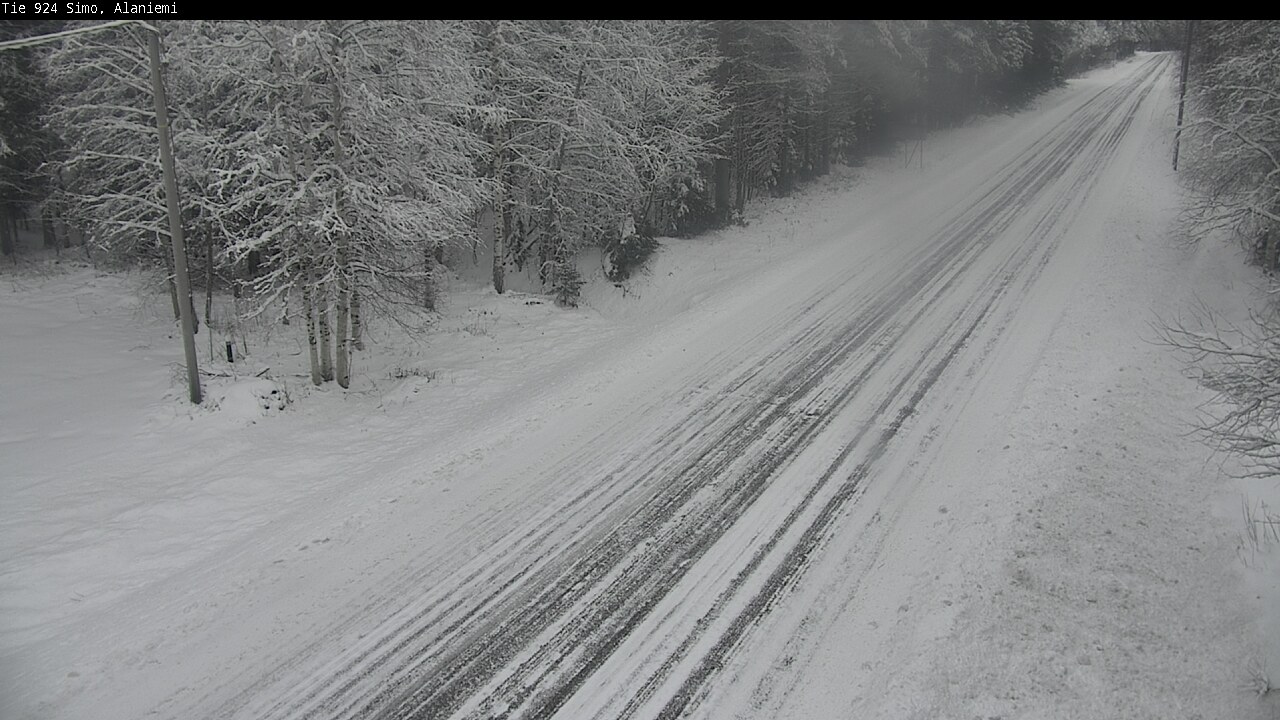 Kelikamerat Kuva Tie 924 Simo, Alaniemi, Simo, Lappi