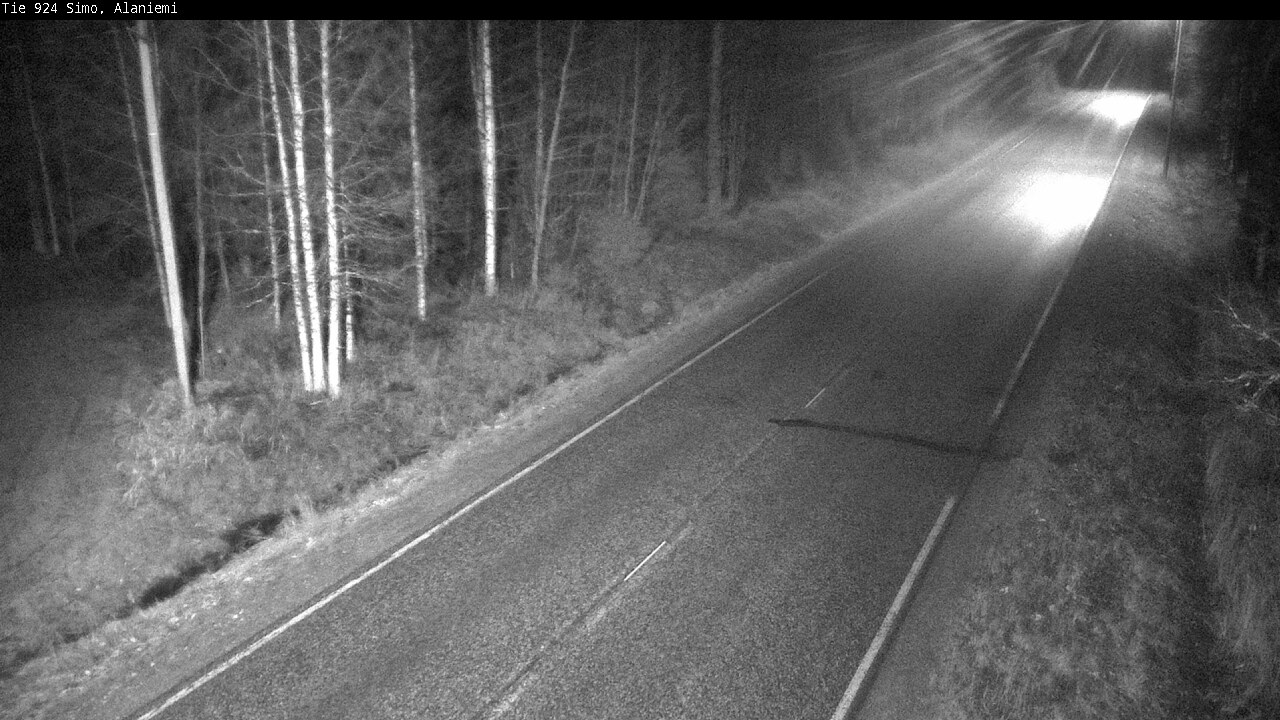Kelikamerat Kuva Tie 924 Simo, Alaniemi, Simo, Lappi
