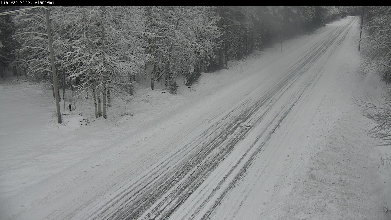 Kelikamerat Kuva Tie 924 Simo, Alaniemi, Simo, Lappi