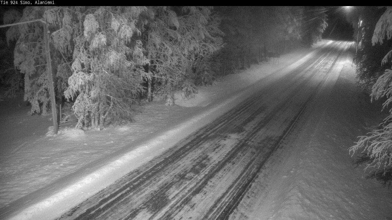 Kelikamerat Kuva Tie 924 Simo, Alaniemi, Simo, Lappi