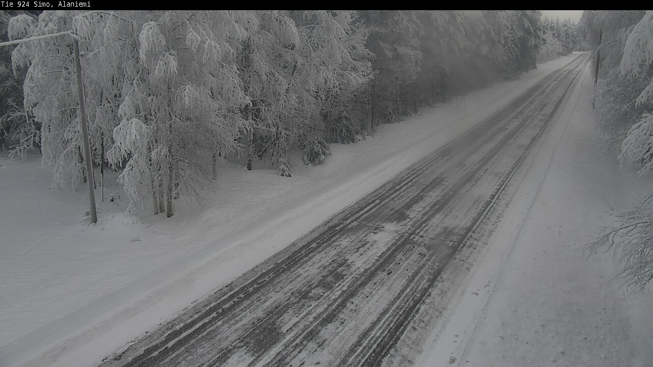 Kelikamerat Kuva Tie 924 Simo, Alaniemi, Simo, Lappi