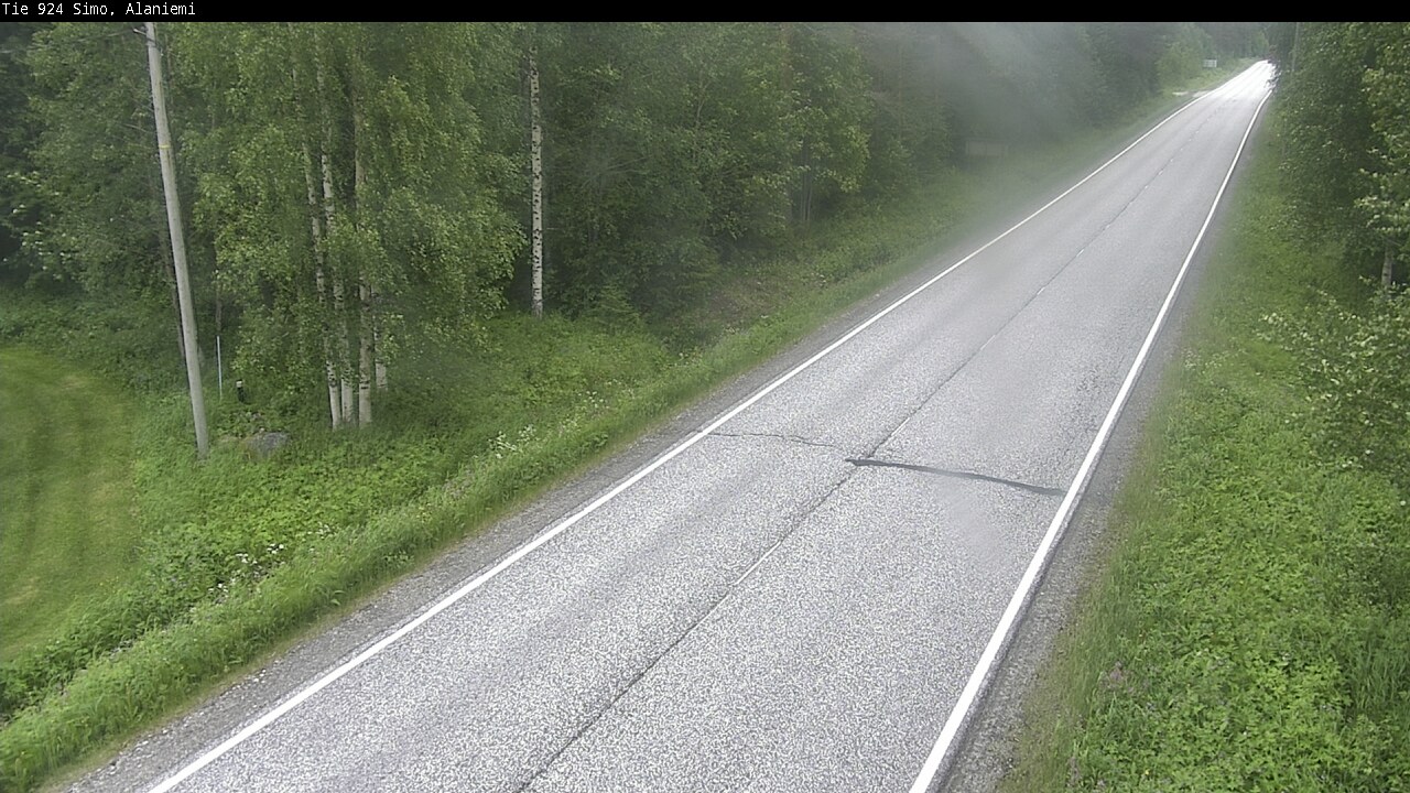 Kelikamerat Kuva Tie 924 Simo, Alaniemi, Simo, Lappi