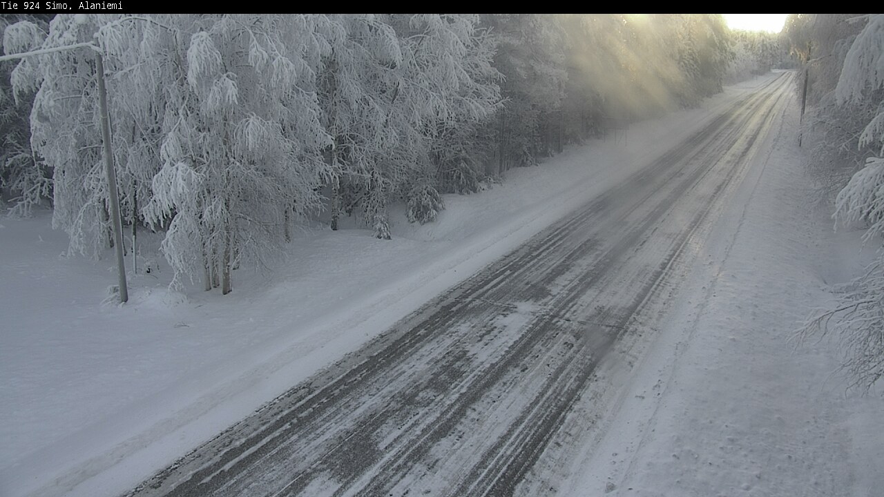 Kelikamerat Kuva Tie 924 Simo, Alaniemi, Simo, Lappi