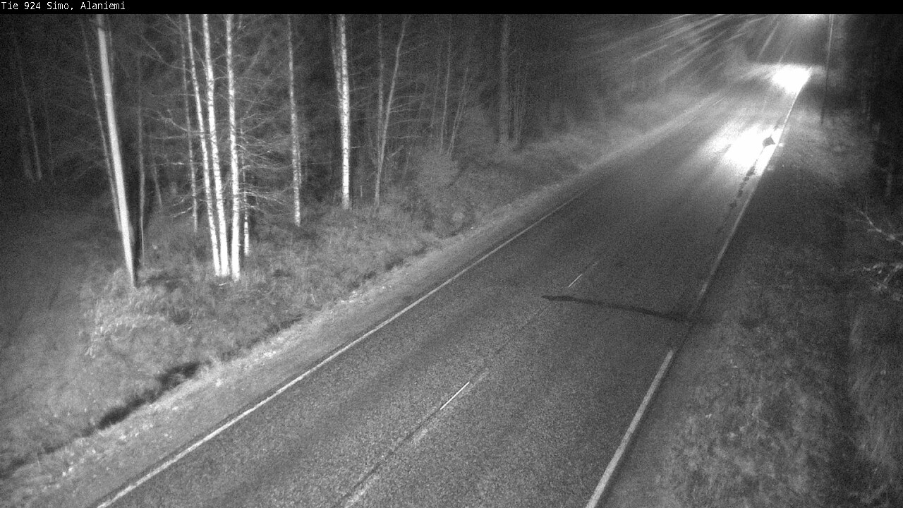 Kelikamerat Kuva Tie 924 Simo, Alaniemi, Simo, Lappi