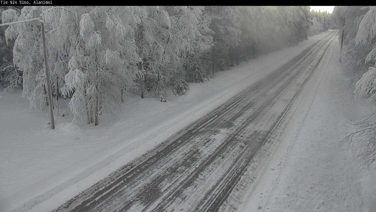 Kelikamerat Kuva Tie 924 Simo, Alaniemi, Simo, Lappi