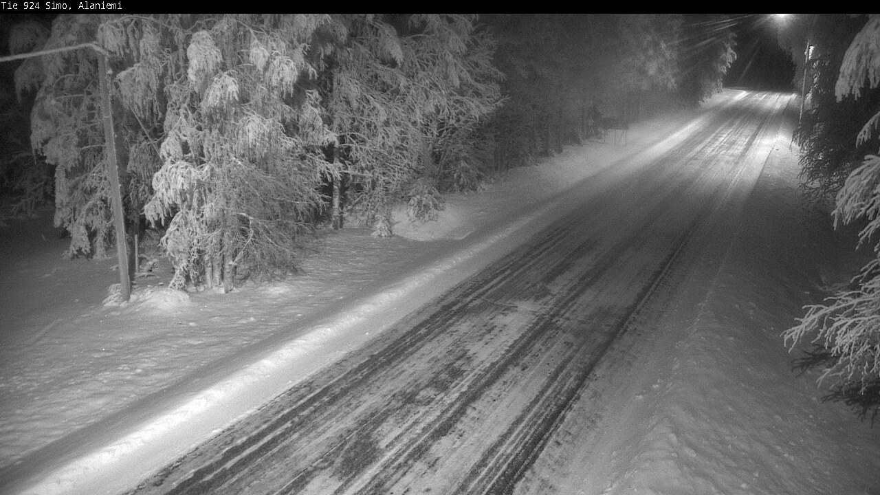 Kelikamerat Kuva Tie 924 Simo, Alaniemi, Simo, Lappi