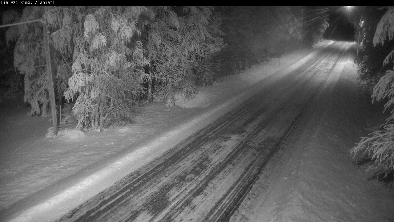 Kelikamerat Kuva Tie 924 Simo, Alaniemi, Simo, Lappi