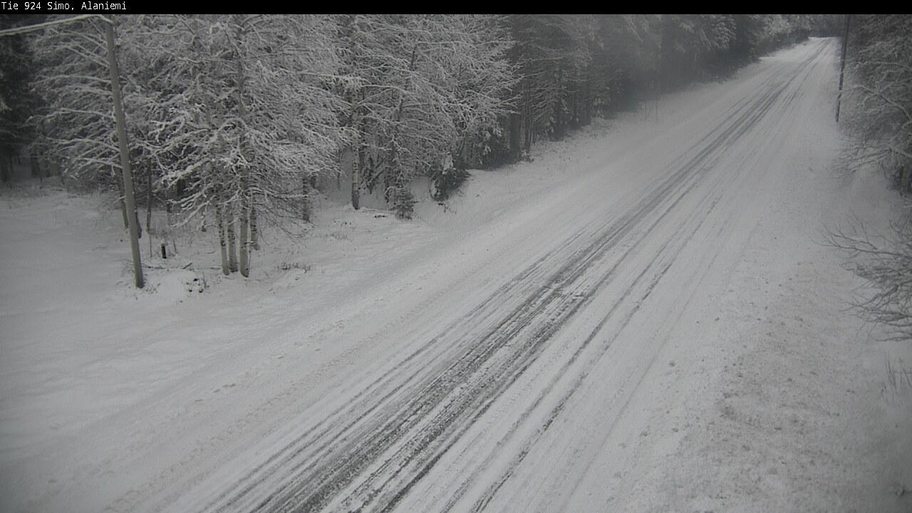 Kelikamerat Kuva Tie 924 Simo, Alaniemi, Simo, Lappi