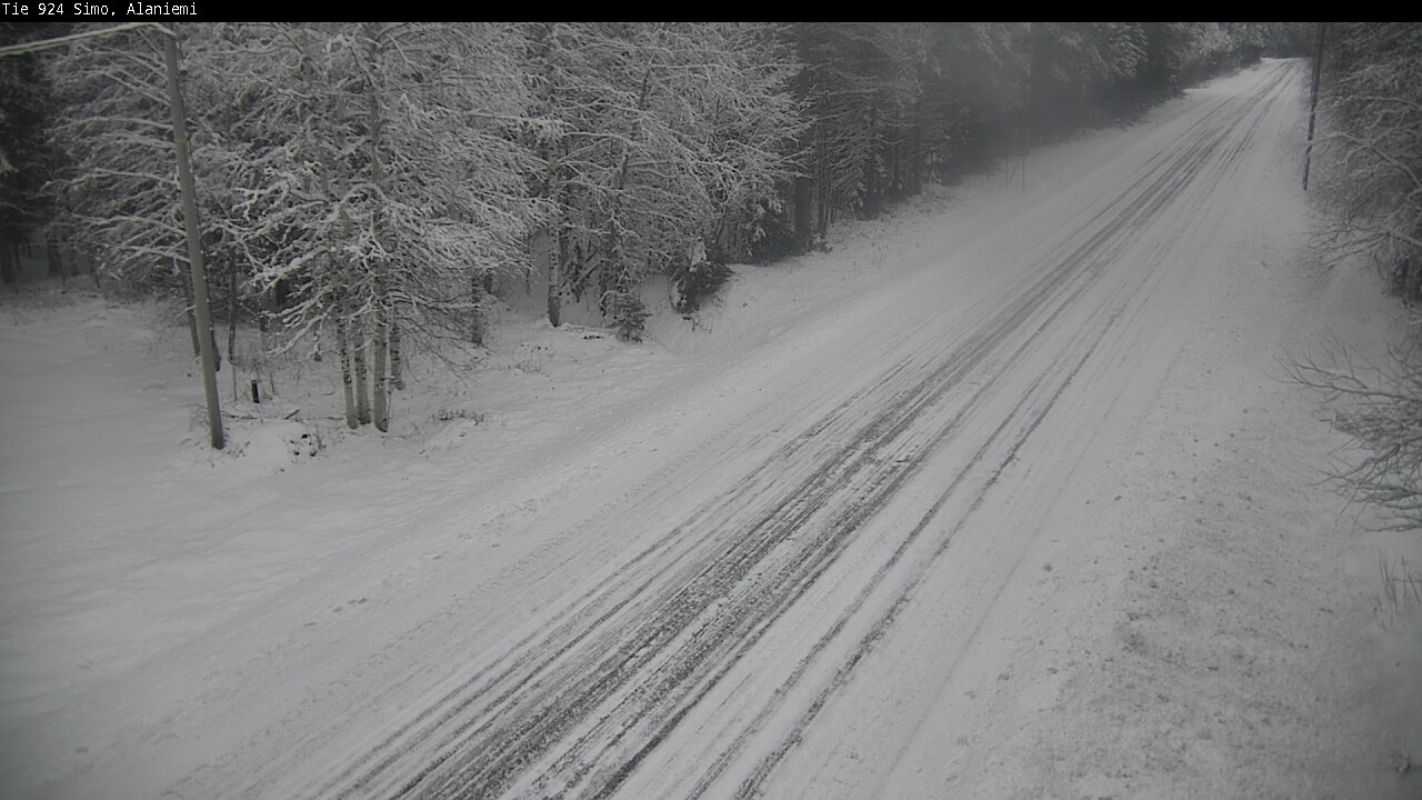 Kelikamerat Kuva Tie 924 Simo, Alaniemi, Simo, Lappi