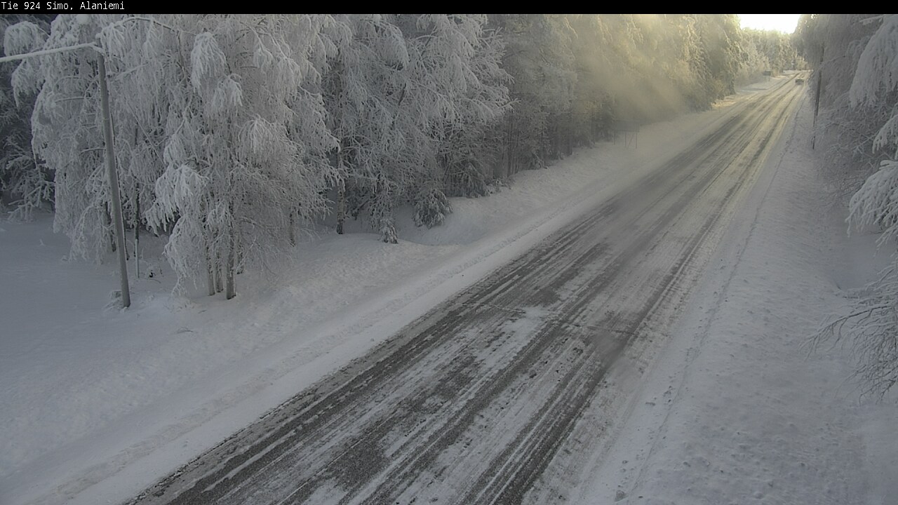 Kelikamerat Kuva Tie 924 Simo, Alaniemi, Simo, Lappi