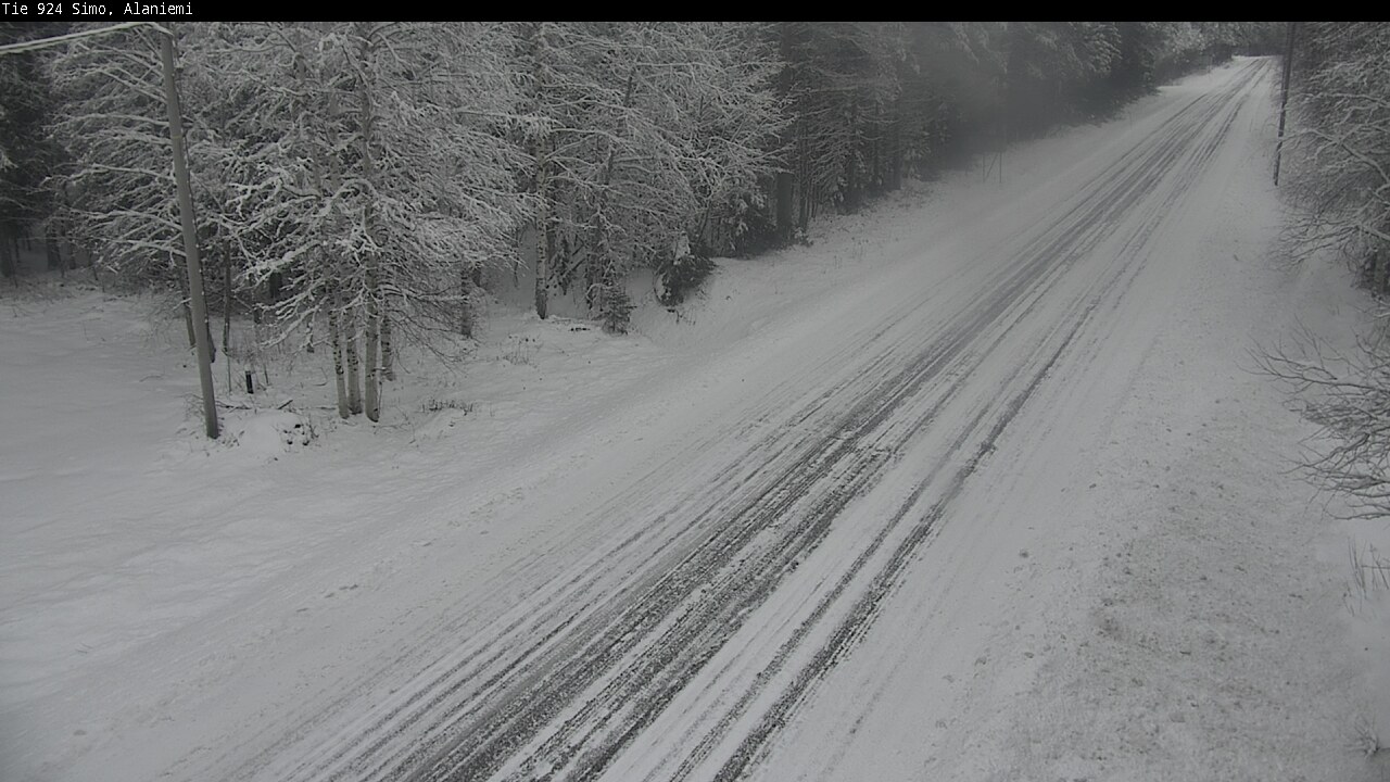 Kelikamerat Kuva Tie 924 Simo, Alaniemi, Simo, Lappi