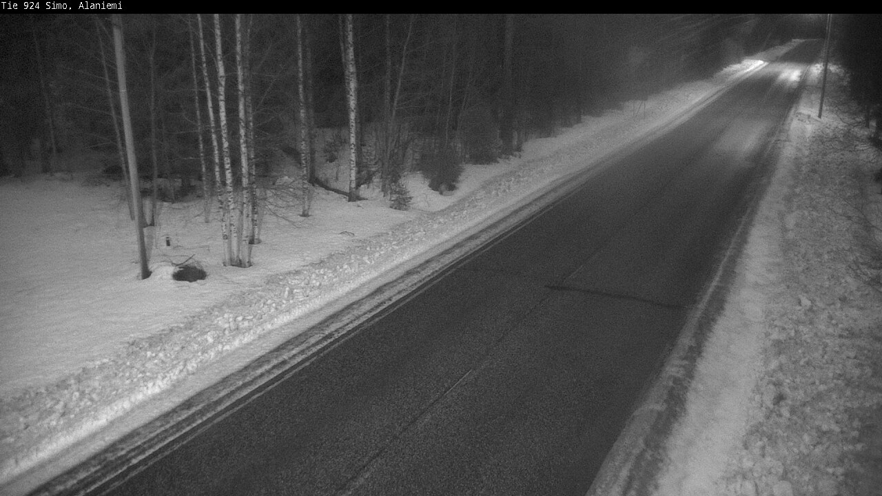 Kelikamerat Kuva Tie 924 Simo, Alaniemi, Simo, Lappi