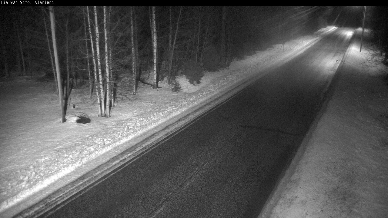 Kelikamerat Kuva Tie 924 Simo, Alaniemi, Simo, Lappi
