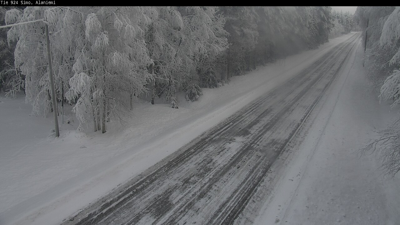 Kelikamerat Kuva Tie 924 Simo, Alaniemi, Simo, Lappi